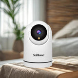 Maxbell Indoor Security Camera Easy to Set up 2 Way Audio Compact Color Night Vision