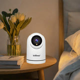 Maxbell Indoor Security Camera Easy to Set up 2 Way Audio Compact Color Night Vision
