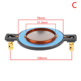 Maxbell Tweeter Voice Coil Diaphragm Horn Voice Coil Speaker Repair Part Replacement 51.3mm