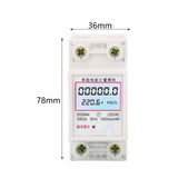 Maxbell Single Phase Electricity Meter LCD Display Lightweight Energy Meter for Home