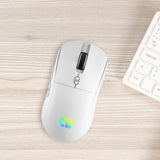 Maxbell AI Intelligent Voice Mouse Voice Search Ergonomic Computer Mouse for Desktop White