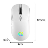 Maxbell AI Intelligent Voice Mouse Voice Search Ergonomic Computer Mouse for Desktop White