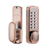 Maxbell Mechanical Door Lock Mechanical Keypad Door Lock for Kitchen Balcony Outdoor Red