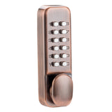 Maxbell Mechanical Door Lock Mechanical Keypad Door Lock for Kitchen Balcony Outdoor Red