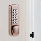 Maxbell Mechanical Door Lock Mechanical Keypad Door Lock for Kitchen Balcony Outdoor Red