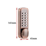 Maxbell Mechanical Door Lock Mechanical Keypad Door Lock for Kitchen Balcony Outdoor Red