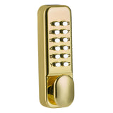 Maxbell Mechanical Door Lock Mechanical Keypad Door Lock for Kitchen Balcony Outdoor Gold