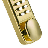 Maxbell Mechanical Door Lock Mechanical Keypad Door Lock for Kitchen Balcony Outdoor Gold