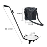 Maxbell Under Car Inspection Mirror Rectangle for Home Use Home Inspector Car Repair V3 Diameter 30cm