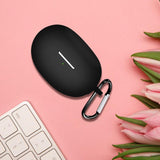 Maxbell Earbud Case Gifts Portable Shockproof Silicone with Hooks Soft Earphone Case Black