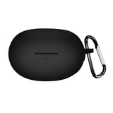 Maxbell Earbud Case Gifts Portable Shockproof Silicone with Hooks Soft Earphone Case Black