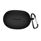 Maxbell Earbud Case Gifts Portable Shockproof Silicone with Hooks Soft Earphone Case Black