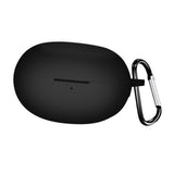 Maxbell Earbud Case Gifts Portable Shockproof Silicone with Hooks Soft Earphone Case Black