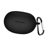 Maxbell Earbud Case Gifts Portable Shockproof Silicone with Hooks Soft Earphone Case Black