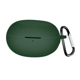 Maxbell Earbud Case Gifts Portable Shockproof Silicone with Hooks Soft Earphone Case Green