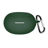 Maxbell Earbud Case Gifts Portable Shockproof Silicone with Hooks Soft Earphone Case Green