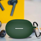 Maxbell Earbud Case Gifts Portable Shockproof Silicone with Hooks Soft Earphone Case Green