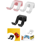 Maxbell Wall Mount Game Controller Holder Easy to Install Sturdy Headset Hook Hanger Black
