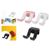 Maxbell Wall Mount Game Controller Holder Easy to Install Sturdy Headset Hook Hanger Black