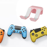 Maxbell Wall Mount Game Controller Holder Easy to Install Sturdy Headset Hook Hanger Pink