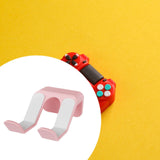 Maxbell Wall Mount Game Controller Holder Easy to Install Sturdy Headset Hook Hanger Pink