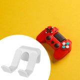 Maxbell Wall Mount Game Controller Holder Easy to Install Sturdy Headset Hook Hanger White