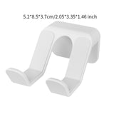 Maxbell Wall Mount Game Controller Holder Easy to Install Sturdy Headset Hook Hanger White
