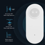 Maxbell Presence Detector White Gifts Motion Sensor for Home Security Outdoor Indoor with Millimeter Wave