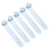 Maxbell 5x Silicone Cable Ties Cord Management Ties Gadgets Reusable Cable Organizer Light Blue