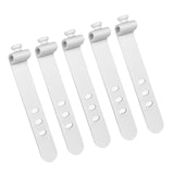 Maxbell 5x Silicone Cable Ties Cord Management Ties Gadgets Reusable Cable Organizer White