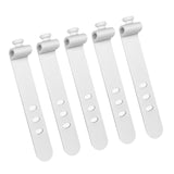 Maxbell 5x Silicone Cable Ties Cord Management Ties Gadgets Reusable Cable Organizer White