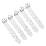 Maxbell 5x Silicone Cable Ties Cord Management Ties Gadgets Reusable Cable Organizer White