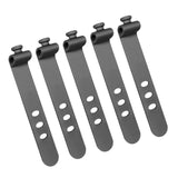 Maxbell 5x Silicone Cable Ties Cord Management Ties Gadgets Reusable Cable Organizer Black