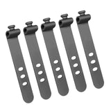 Maxbell 5x Silicone Cable Ties Cord Management Ties Gadgets Reusable Cable Organizer Black