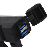 Maxbell Motorcycle Double USB Charger Sturdy Easy Carrying for Motorcycle Smartphone 12V 24V