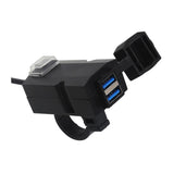 Maxbell Motorcycle Double USB Charger Sturdy Easy Carrying for Motorcycle Smartphone 12V 24V