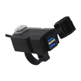 Maxbell Motorcycle Double USB Charger Sturdy Easy Carrying for Motorcycle Smartphone 12V 24V