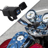 Maxbell Motorcycle Double USB Charger Sturdy Easy Carrying for Motorcycle Smartphone 12V 24V