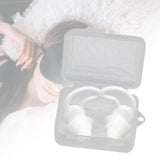Maxbell 2Pcs Earplugs Soft 40dB Noise Reduction for Concerts Loud Noise Motorcycling White