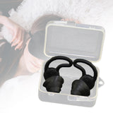 Maxbell 2Pcs Earplugs Soft 40dB Noise Reduction for Concerts Loud Noise Motorcycling Black