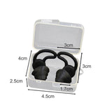 Maxbell 2Pcs Earplugs Soft 40dB Noise Reduction for Concerts Loud Noise Motorcycling Black