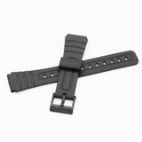 Maxbell Watch Band Casual Wear Resistant Wristwatch Strap for AE-1000W W-215 W-s200H black buckle