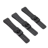 Maxbell Watch Band Casual Wear Resistant Wristwatch Strap for AE-1000W W-215 W-s200H black buckle