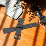 Maxbell Watch Band Casual Wear Resistant Wristwatch Strap for AE-1000W W-215 W-s200H black buckle