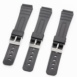 Maxbell Watch Band Casual Wear Resistant Wristwatch Strap for AE-1000W W-215 W-s200H argent buckle