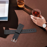 Maxbell Watch Band Casual Wear Resistant Wristwatch Strap for AE-1000W W-215 W-s200H argent buckle