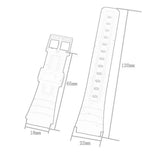 Maxbell Watch Band Casual Wear Resistant Wristwatch Strap for AE-1000W W-215 W-s200H argent buckle