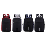 Maxbell Travel Laptop Backpack Stylish with USB Port for College Backpacking Outdoor Red