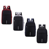 Maxbell Travel Laptop Backpack Stylish with USB Port for College Backpacking Outdoor Red