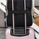 Maxbell Travel Laptop Backpack Stylish with USB Port for College Backpacking Outdoor Red